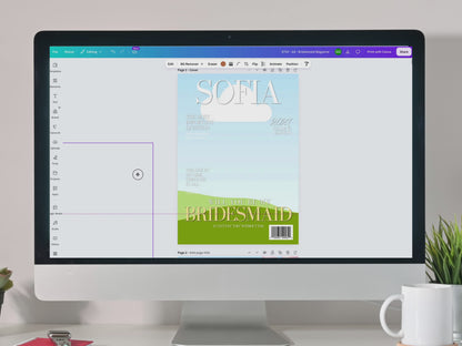 Bridesmaid Proposal Magazine - Editable Canva Keepsake