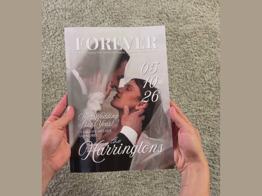 Wedding Magazine Template - 62 Page Editable Canva Wedding Program